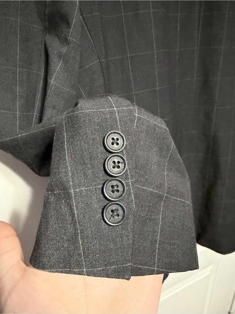 Nautica Gray Windowpane Sport Coat - Picture 4 of 7